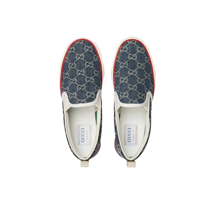 GUCCI Women's Tennis 1977 Slip On 'Denim' Women's-2