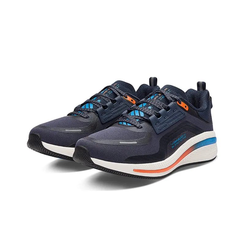 361° Slip Resistant Breathable Lightweight Low Top Running Shoes Men's Oil Ink Blue-3