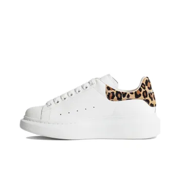 Alexander McQueen Oversized Sneaker 'White Leopard Suede' Women's