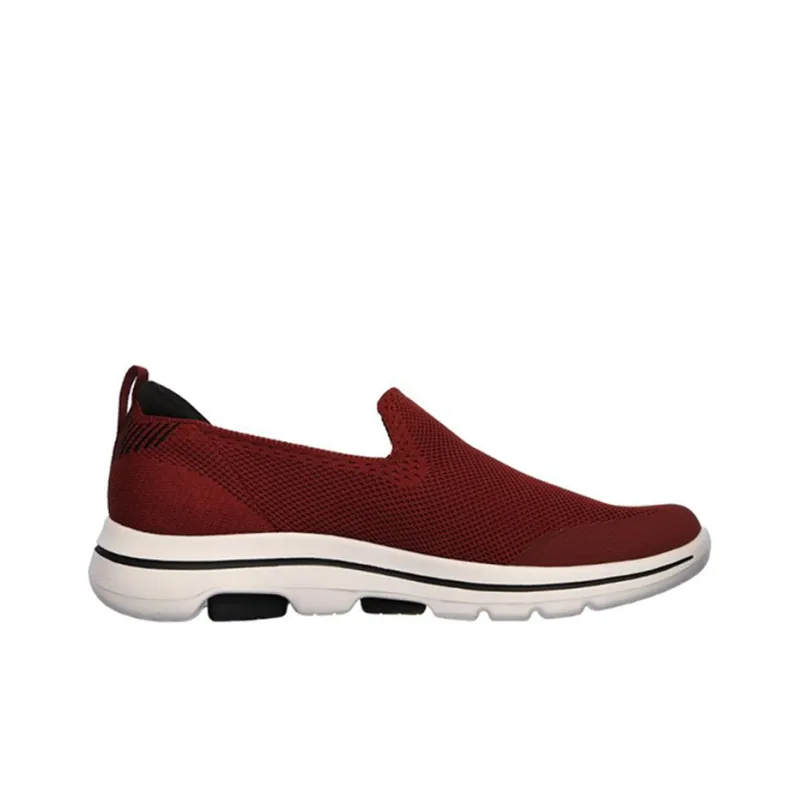 Skechers Go Walk 5 Breathable Low-Top Casual Shoes Men's Burgundy-1