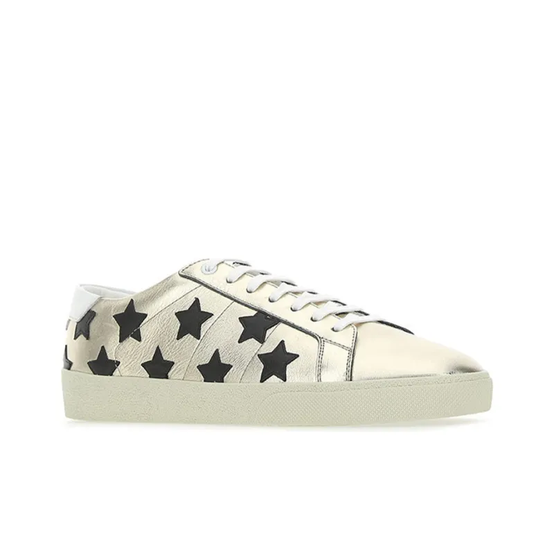 SAINT LAURENT Low Top Athletic Shoes Men's Gold-2