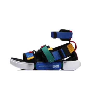 LiNing Sports Sandals Men's Blue Red Yellow