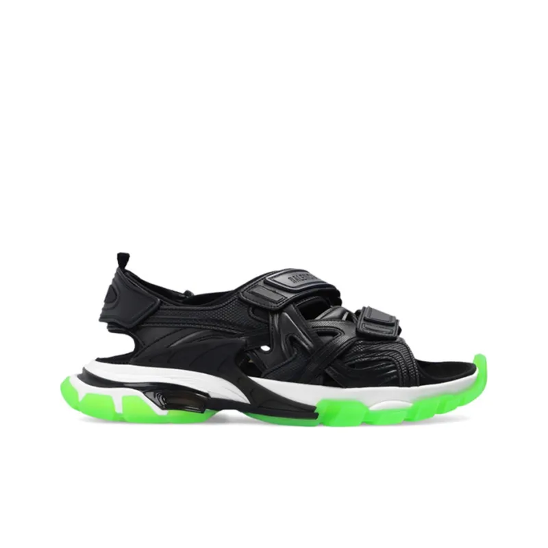 Balenciaga Track Sandal Black White Green-1