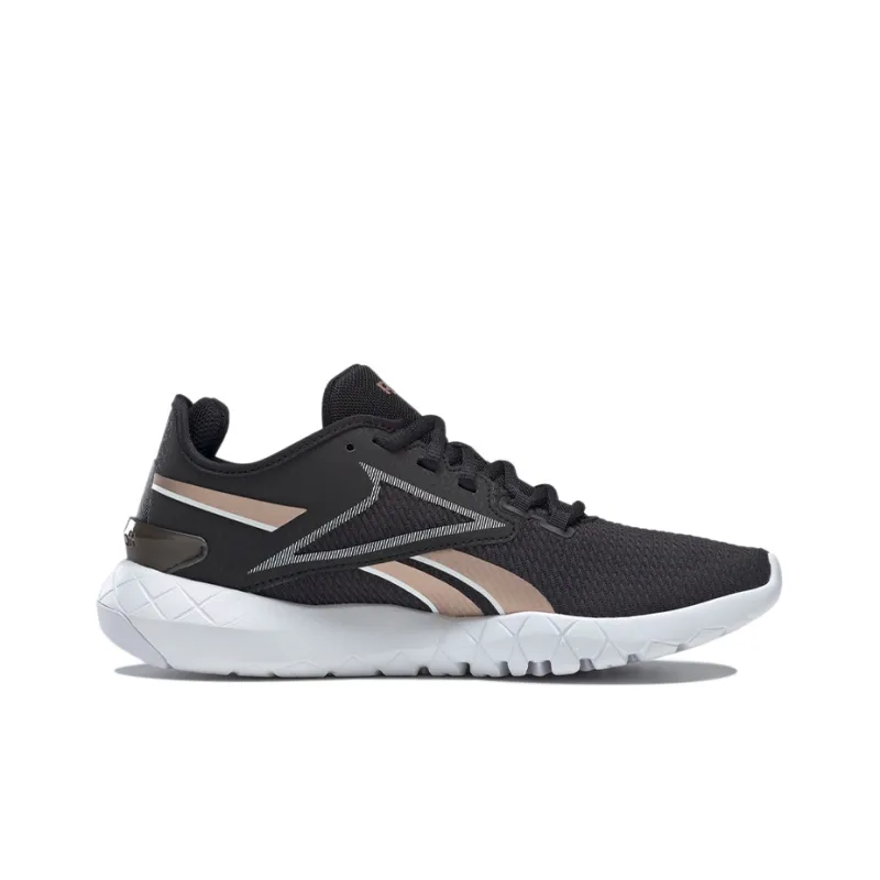 Reebok Mega Flexagon 2 Cushioning Anti-Slip Wear-Resistant Breathability Low-Top Running Shoes Women's Black Rose Gold-1