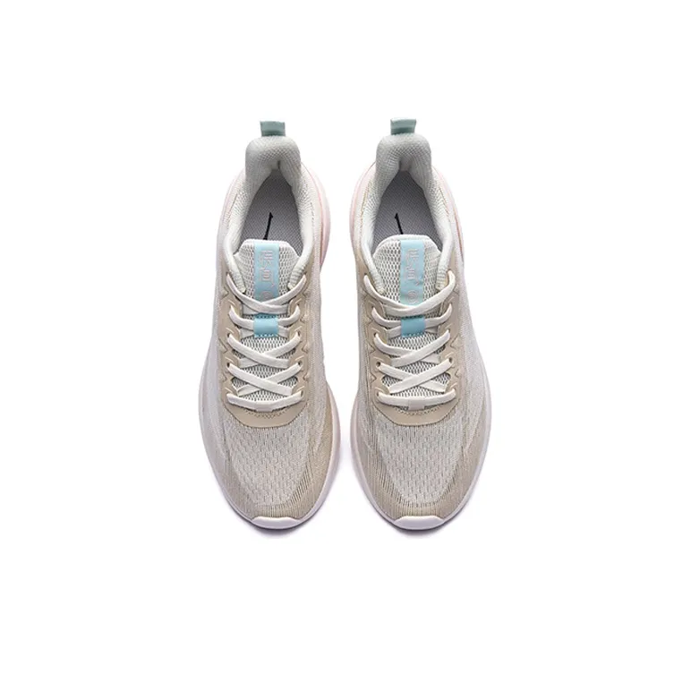 Erke Wind Casual Shoes Women's Low Top Ivory White-2
