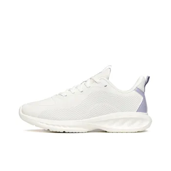 Anta Running Collection Abrasion Resistant Slip Resistant Low Top Running Shoes Women's White Purple