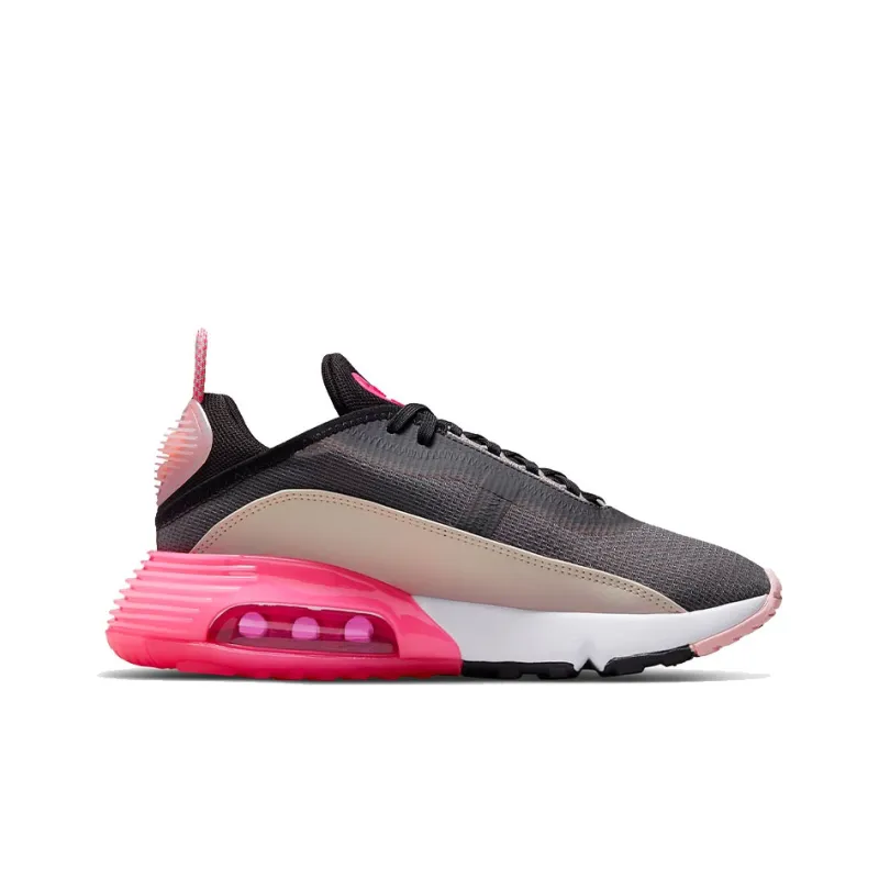 Nike Air Max 2090 Cushioning Anti Slip And Wear Resistant Low Top Running Shoes Women's Black Pink-1