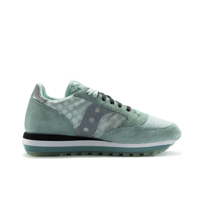 Saucony Jazz Triple Cushioning Anti Slip Wear Resistant Breathability Low Top Casual Running Shoes Women's Light Blue-1