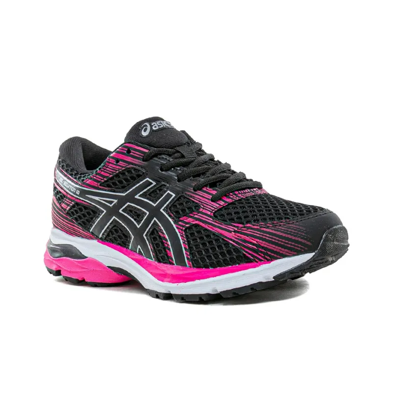 Asics Gel-Equation 10 Wear-Resistant Low-Top Running Shoes Women's Black Pink-1