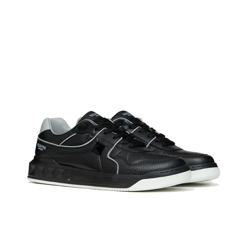 Valentino One Stud Low 'Black Grey'-2