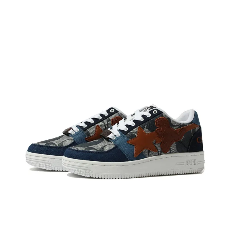 BAPE A BATHING APE Bape Sta Low Coach Blue-2