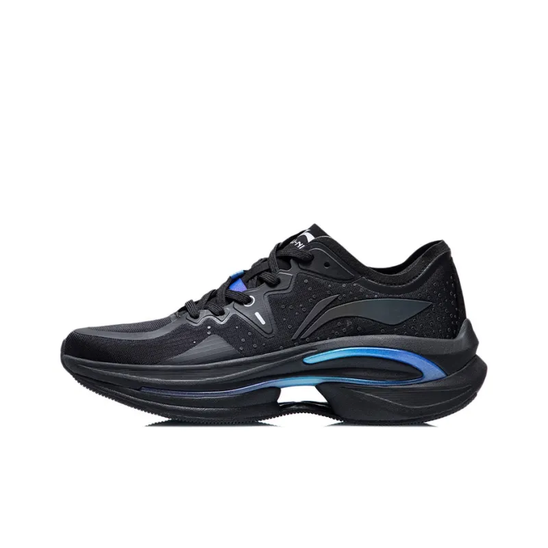 LINING WuShi 5S 1.0 Running Shoes Men Low Top Black/Blue-0