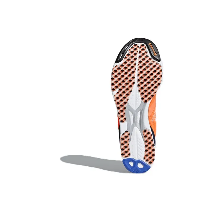 Adidas Adizero Takumi Sen 3 Breathable Low-Top Marathon Running Shoes Unisex Orange Blue White-4