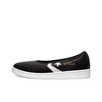 Converse Cons Pro Leather Slip-On Low-Top Skateboard Shoes Unisex Black White