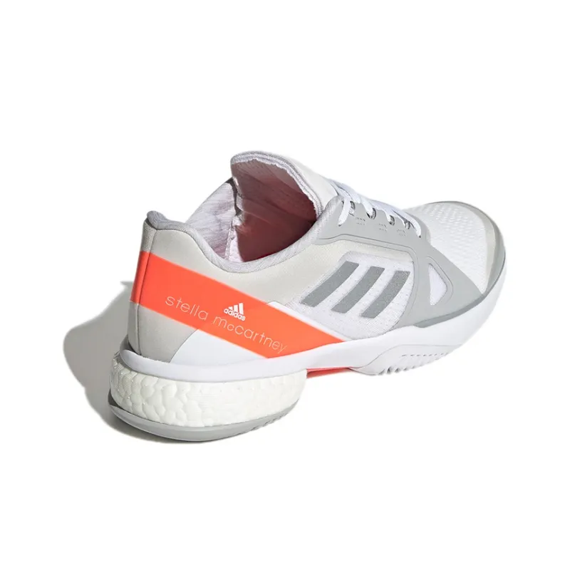 Adidas Tennis X Stella McCartney Court Tennis 'White Silver Metallic' Women's-3