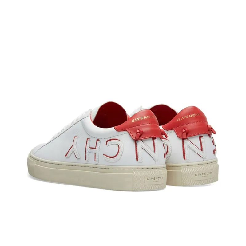 Givenchy Urban Street Givenchy Low Top Skateboard Shoes Men's White Red-2