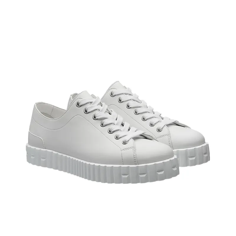 HERMES Low Top Stylish Skateboarding Shoes Women's White-2