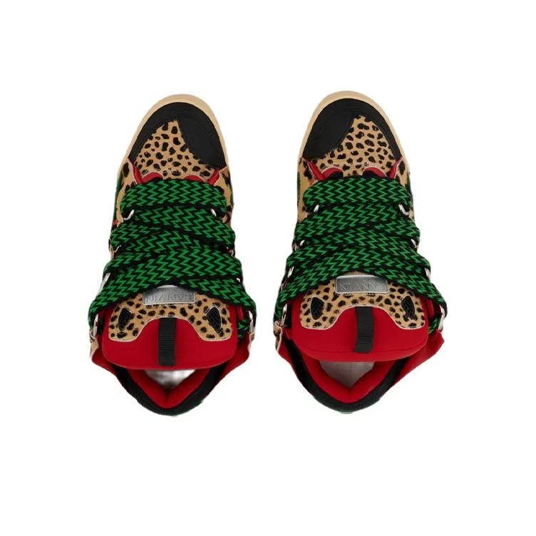 Lanvin Curb 'Animal Print' Sneakers-3