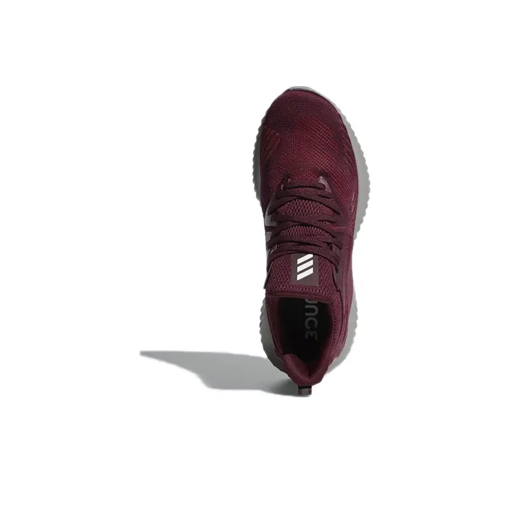 Adidas AlphaBounce Beyond Team Slip-Resistant Breathable Low-Top Running Shoes Unisex Dark Red-4