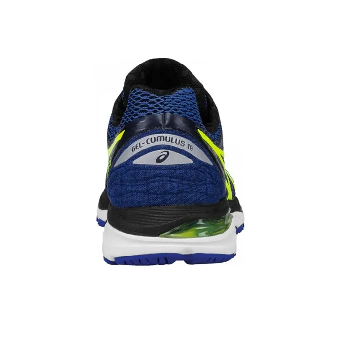 Asics Gel-Cumulus 18 Slip-Resistant Breathable Low-Top Running Shoes Men's Blue-2