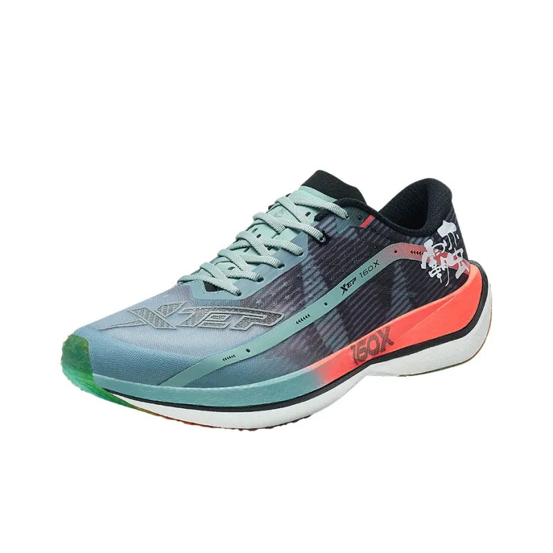 XTEP 160X 2.0 Anti Slip And Wear Resistant Rebound Low Top Running Shoes Men's Black Gray Red-1