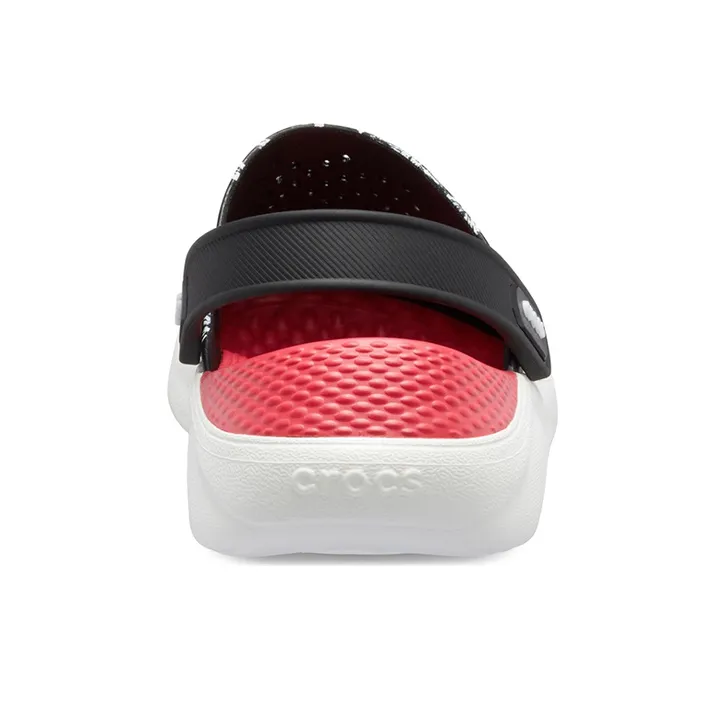 Crocs Lite Ride Hyper Floral Clogs 'Black White Red'-5