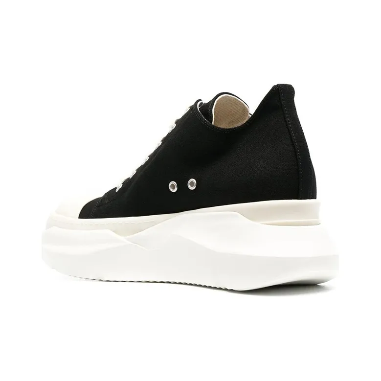 Rick Owens DRKSHDW Abstract Low Strobe Cotton Denim Black Milk-3