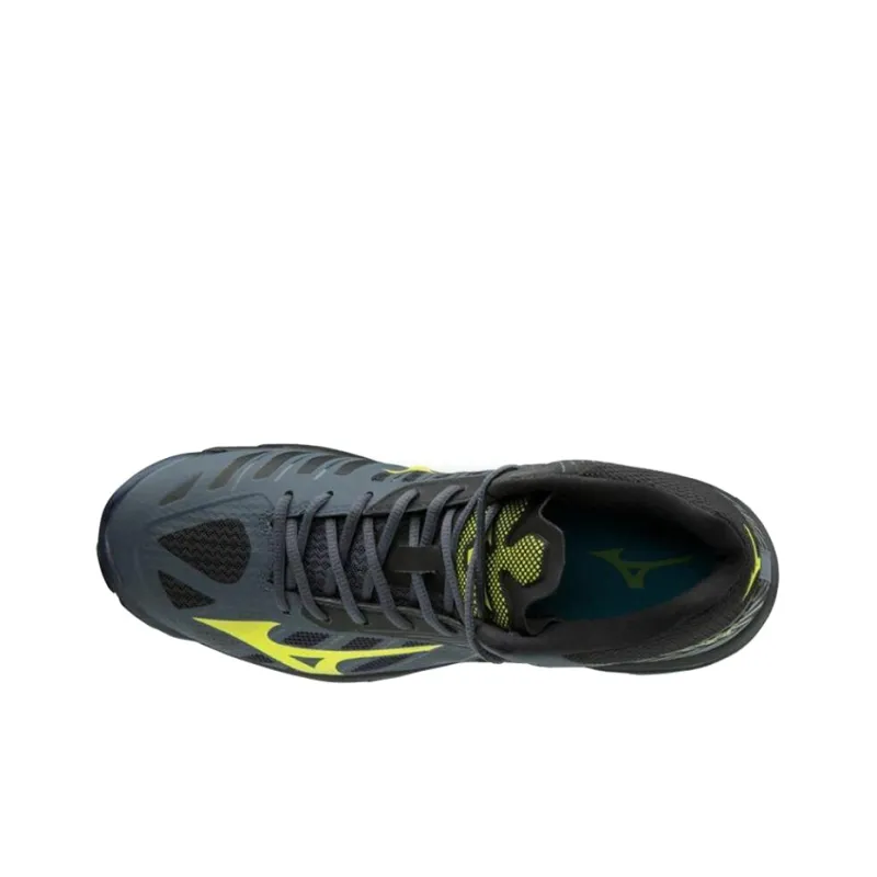 Mizuno Wave Lightning Z4 Running Shoes Unisex Mid-Top Black/Yellow/Blue-2