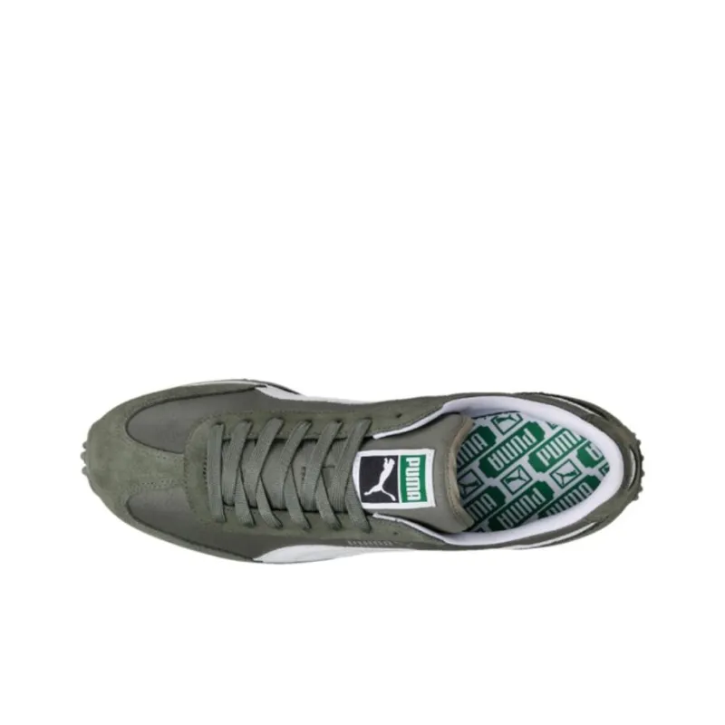 PUMA Whirlwind Classic Anti-Slip Wear-Resistant Low-Top Running Shoes Men's Army Green-3