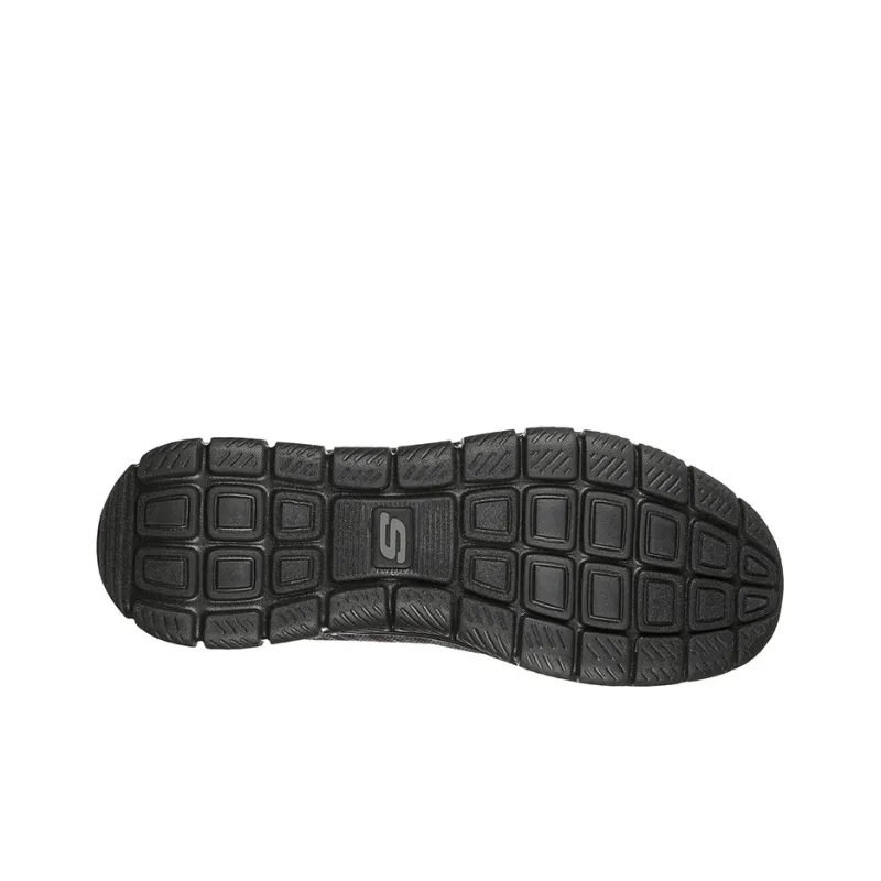 Skechers Cushioning, Slip Resistant, Abrasion Resistant, Lightweight Low Top Casual Running Shoes Men's Black-4