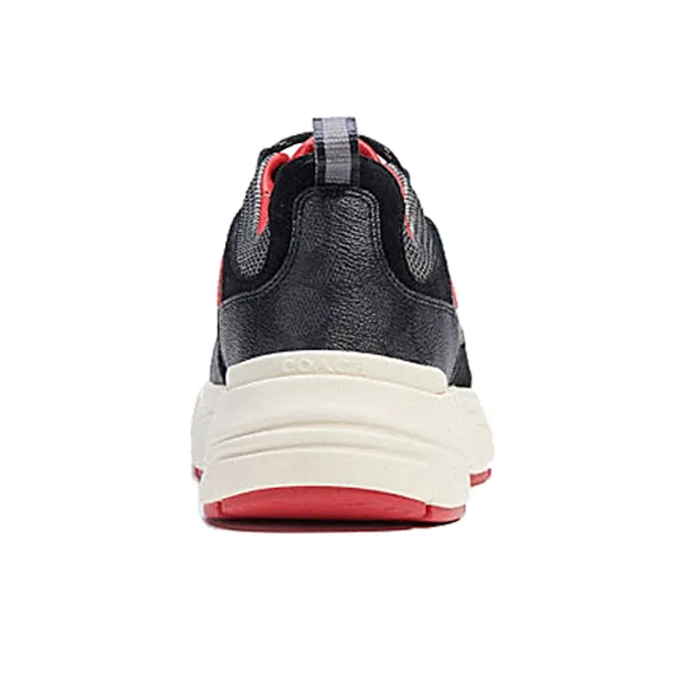 COACH Tech Low Top Casual Shoes Men's Mixed Black-3