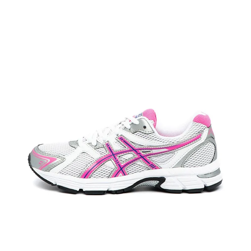 Asics Gel-Pursuit Wear-Resistant Low-Top Running Shoes Women's Pink White-0