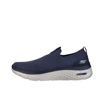 Skechers Go Walk Hyper Burst Cushioning Anti Slip Wear Resistant Breathability Low Top Casual Shoes Men's Marine Blue