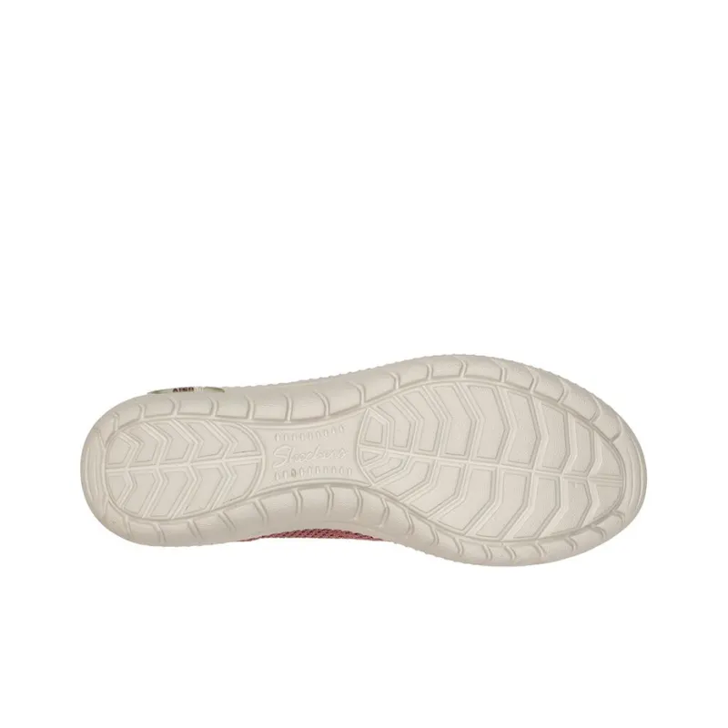 Skechers Arch Fit Low-Top Casual Shoes Women's Red-4