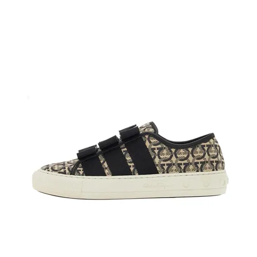 FERRAGAMO Gancini And Vara Bow Low-top Sneakers