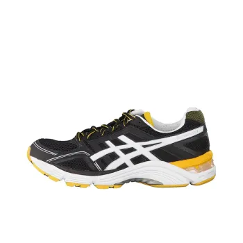 Asics Gel-Foundation 11 Cushioning Anti-Slip And Wear-Resistant Low-Top Running Shoes Men's Black White Yellow