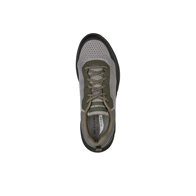 Skechers ARCH FIT BAXTER Cushioning, Slip Resistant, Abrasion Resistant Support Low Top Casual Shoes Men's Gray Black-2