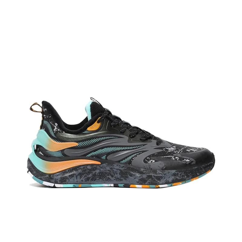 XTEP Running Shoes Men Low-Top Black/Gray/Green-1