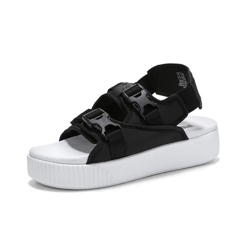 PUMA Platform Slide Ylm 19 'Black White' Women's POIZON