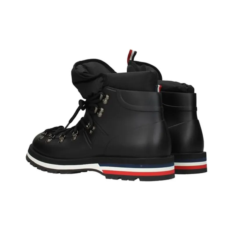 Moncler Abrasion Resistant High Top Hiking Shoes Men's Black-3