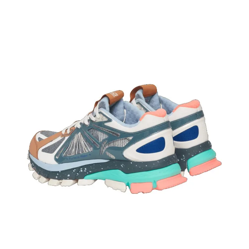 LiNing Running Shoes Men Low Top Blue/Silver/White/Apricot-3