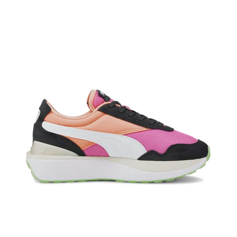 PUMA Cruise Rider Trainer Casual Shoes Women's Low-Top Red/Black/Orange/Green-1