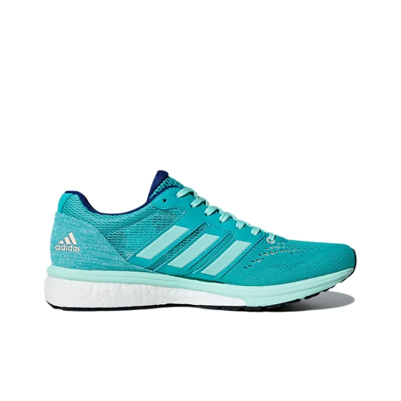 Adidas Adizero Boston 7 Slip-Resistant Low-Top Running Shoes Women's Mint Green-1