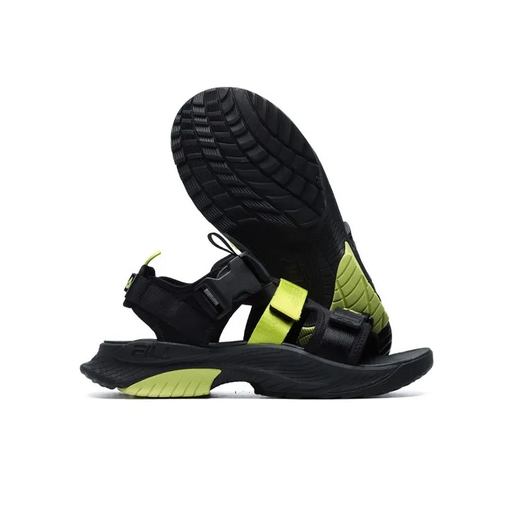 FILA Heritage-FHT Beach Sandals Men's Black Yellow-5