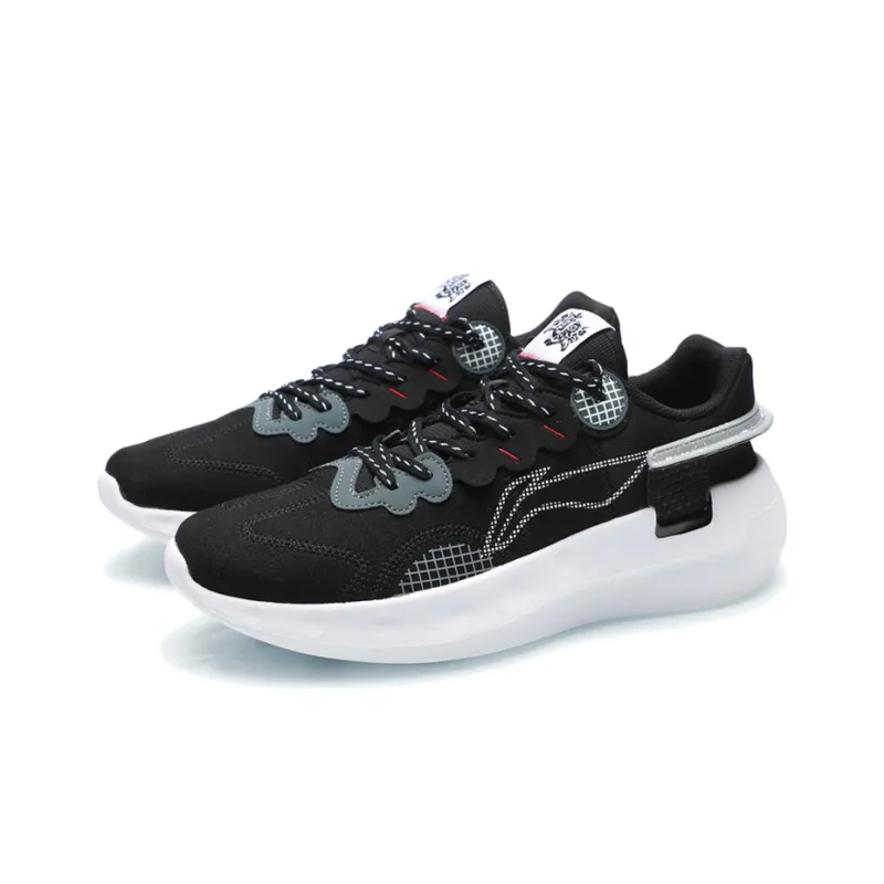 LiNing Getaway Running Shoes Men's Black Gray-2