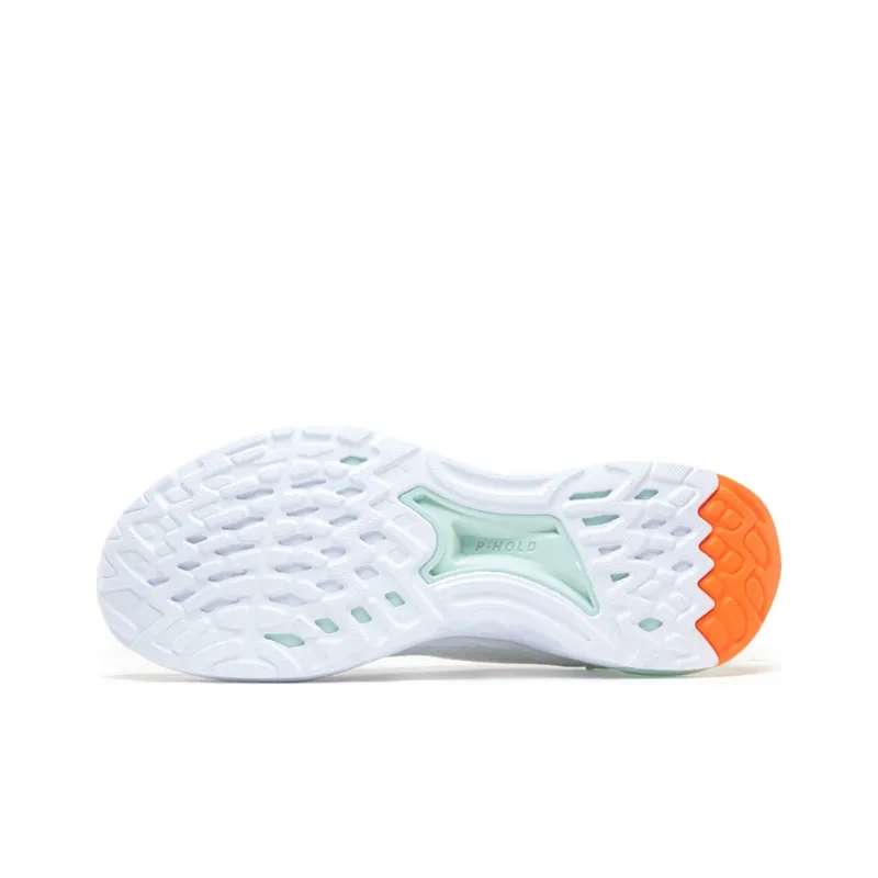 PEAK Porcelain Shadow Cushioned Slip Resistant Abrasion Resistant Low Top Casual Running Shoes Men's White Light Green-4