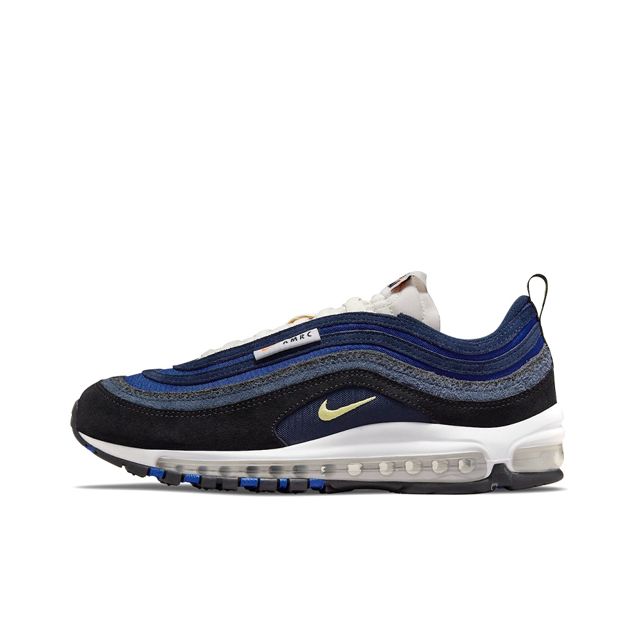 navy blue and white air max 97