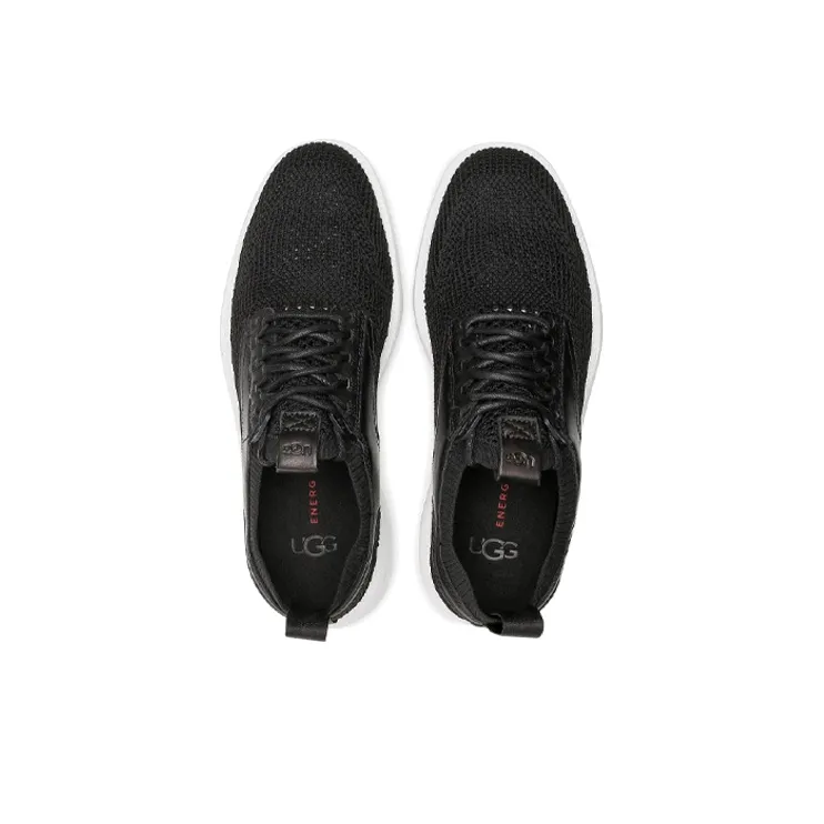 UGG Trainer Breathable Low-Top Running Shoes Men's Black-4