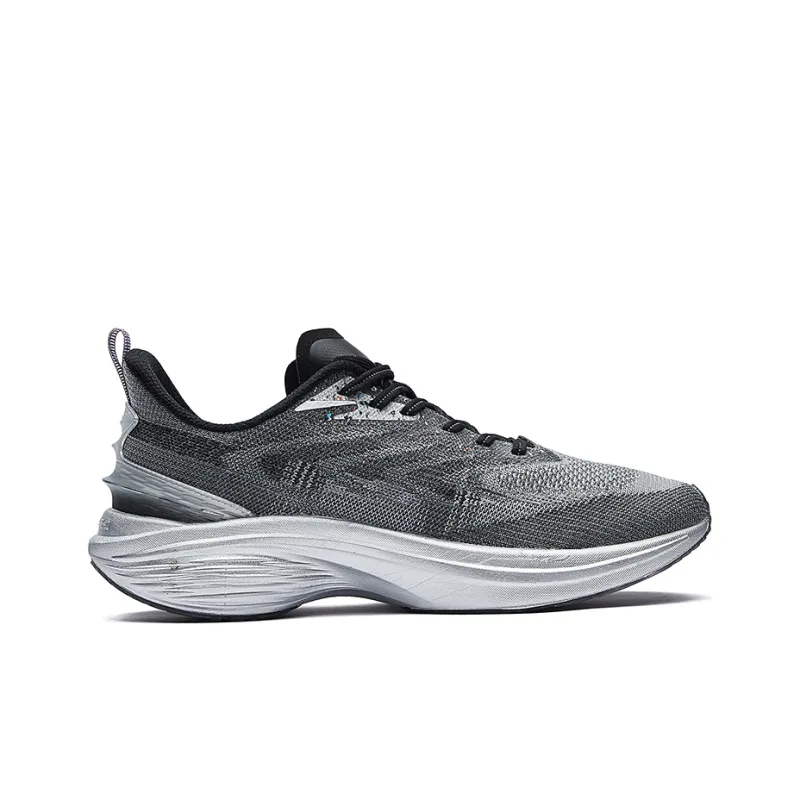 Erke Odd Bullet 1.0 Quicksilver Meteorite Wear Resistant Slip Resistant Low Top Running Shoes Men's Deep Cool Gray-1