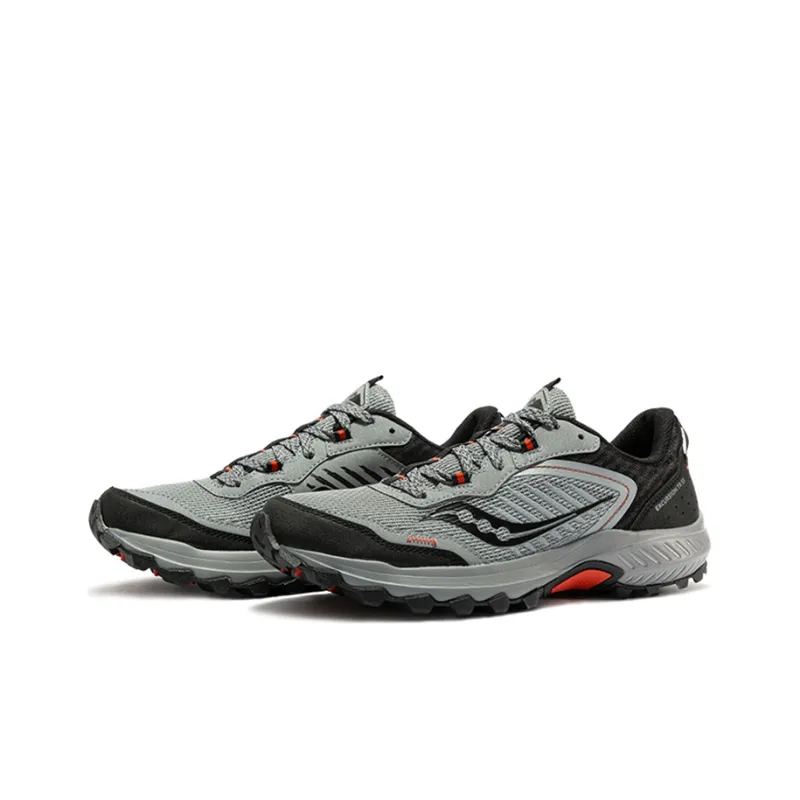 Saucony Excurison Running Shoes Men Low Top Gray/Orange-2